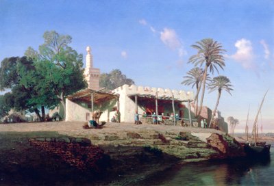 On the Banks of the Nile by Prosper Georges Antoine Marilhat