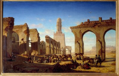 Ruins of the Mosque of the Caliph Al Hakim in Cairo by Prosper Georges Antoine Marilhat