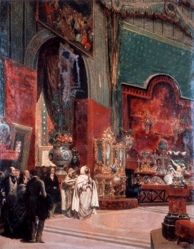 Abd al-Kadir Visits the Exposition Universelle de Paris by Prosper Lafaye or Lafait