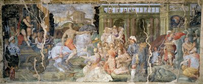 Pope Sylvester and Emperor Constantine stories, hall, Palazzina della Viola, Bologna, Italy by Prospero Fontana