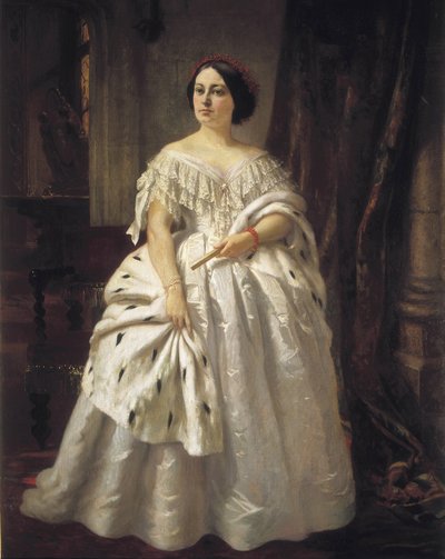 Teodora Lamadrid, Spanish actress by Prudent Louis Leray