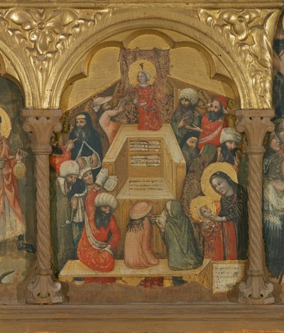 Polyptych of the Dormition of the Virgin (detail) by Pseudo Jacopino di Francesco
