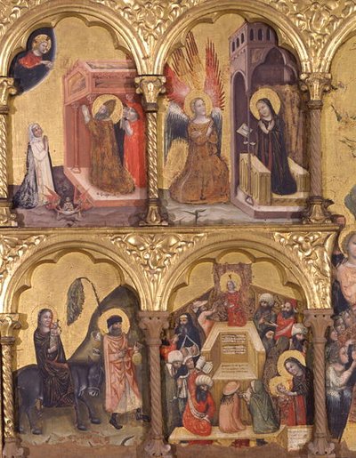 Polyptych of the Dormition of the Virgin, (detail) by Pseudo Jacopino di Francesco