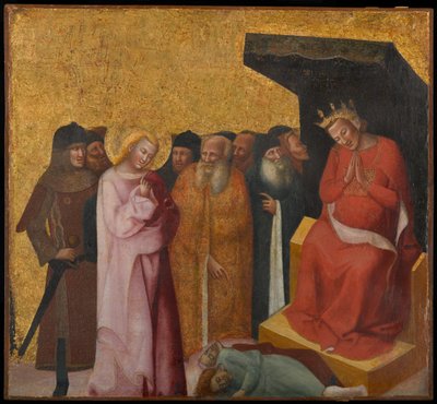 St. John the Evangelist Restoring Two Men to Life by Pseudo Jacopino di Francesco