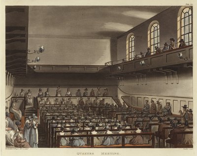 Quakers meeting by Pugin and Rowlandson