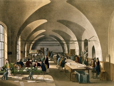 Stamp Office, Somerset House, from Ackermann