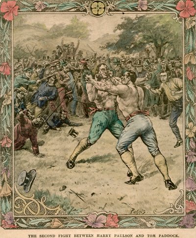 The second fight between Harry Paulson and Tom Paddock, 1851 late 19th or early 20th century by Pugnis
