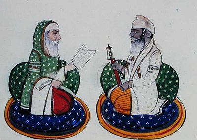 Fakir Nur-ud-din and Sardar Atar Singh, c.1890 by Punjabi School