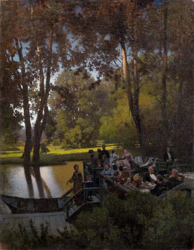 Luncheon in the Park by Pyotr Alexandrovich Sukhodolsky