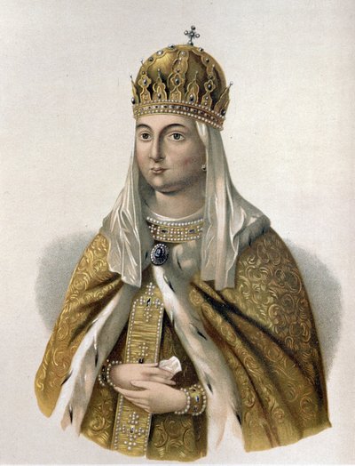 Portrait of Eudoxia Streshneva, Wife of Tsar Michael I of Russia by Pyotr Fyodorovich Borel