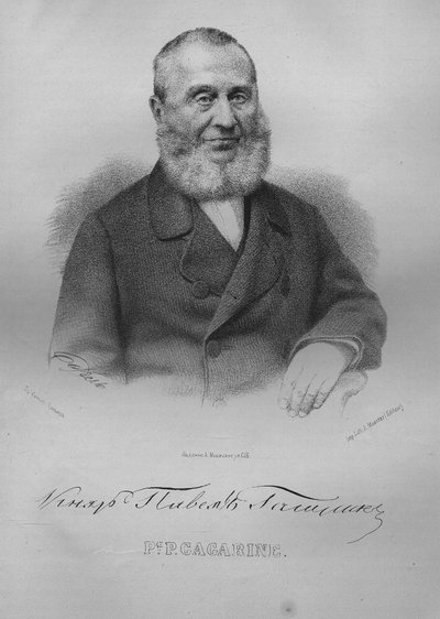 Portrait of Count Pavel Pavlovich Gagarin by Pyotr Fyodorovich Borel