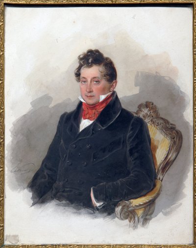 Portrait of the Decembrist Mikhail Vielgorsky (1788-1856) by Pyotr Fyodorovich Sokolov