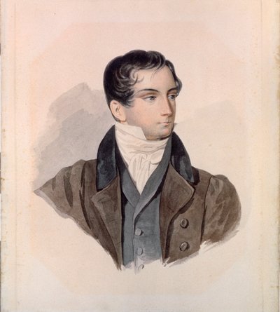 Portrait of the Poet Dmitri Venevitinov by Pyotr Fyodorovich Sokolov