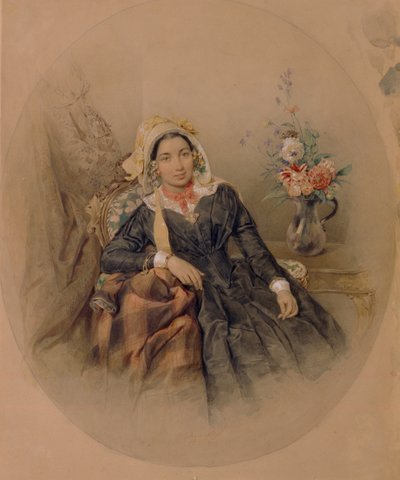 Portrait of Baroness Iuliania Ivanovna Klodt von Jürgensburg by Pyotr Fyodorovich Sokolov
