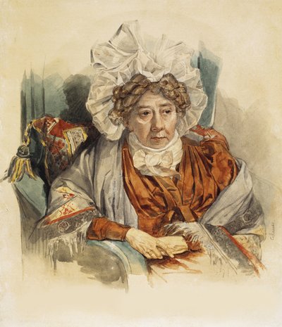 Portrait of Natalia Kirillovna Zagryazyskaya née Razumovskaya by Pyotr Fyodorovich Sokolov