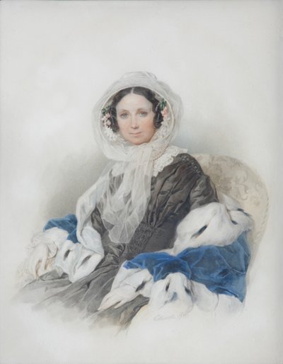 Portrait of Yelena Fyodorovna Ryumina 1800-1874, 1846 by Pyotr Fyodorovich Sokolov