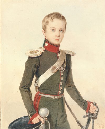 Portrait of the Crown Prince Alexander Nikolayevich by Pyotr Fyodorovich Sokolov