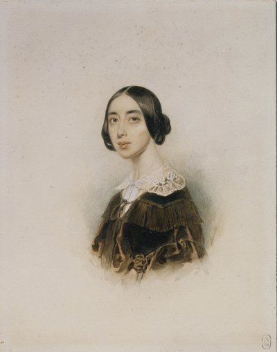 Portrait of the Singer and Composer Michelle Pauline Viardot-García by Pyotr Fyodorovich Sokolov
