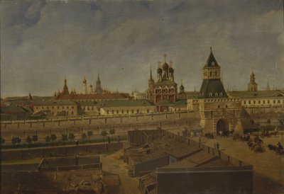 The Ilyinsky Gates in Moscow by Pyotr Ivanovich Moiseyev