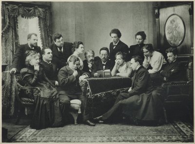 Anton Chekhov Reads The Seagull with the Moscow Art Theatre Company, 1899 by Pyotr Petrovich Pavlov