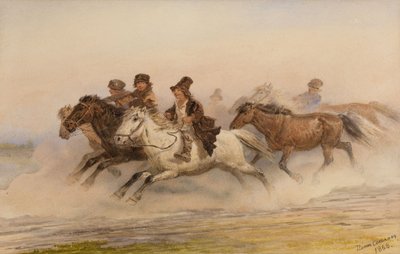 The Night Watch. Illustration for Sketches from a Hunter