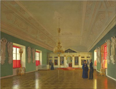 Interior of the Palace Church of St. Alexander Nevsky, Anichkov Palace, Saint Petersburg, 1850 by Pyotr Vasilyevich Tutukin