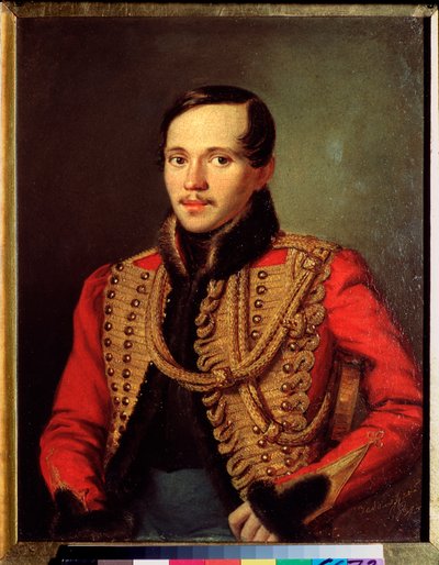 Portrait of the Poet Mikhail Lermontov by Pyotr Yefimovich Zabolotsky