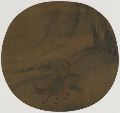 Boy on a water buffalo, Ming dynasty by Qin Shunyou