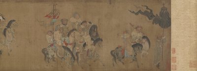 Cai Wenji Returning to China by Qing Dynasty Chinese School