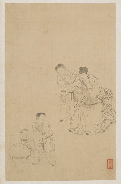 Figures by Qing Dynasty Chinese School