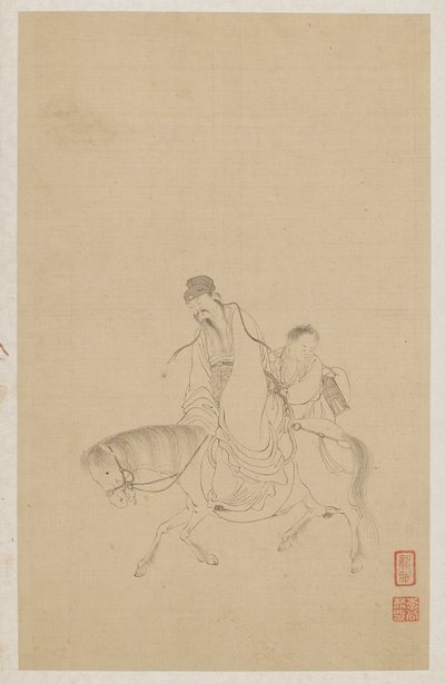 Figures by Qing Dynasty Chinese School