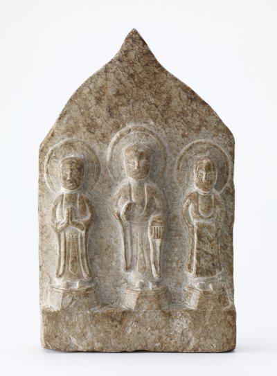 Forgery of a small Buddhist tablet by Qing Dynasty Chinese School