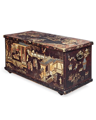 Large Coromandel Chest, Kangxi Period by Qing Dynasty Chinese School