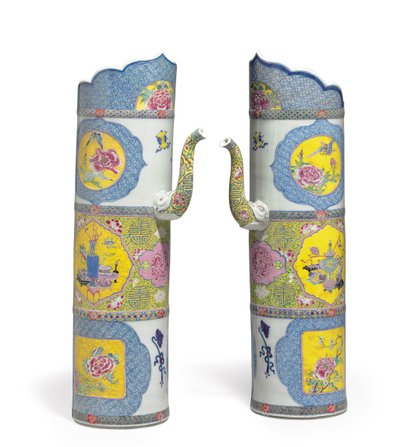Large Pair of Famille Rose 
