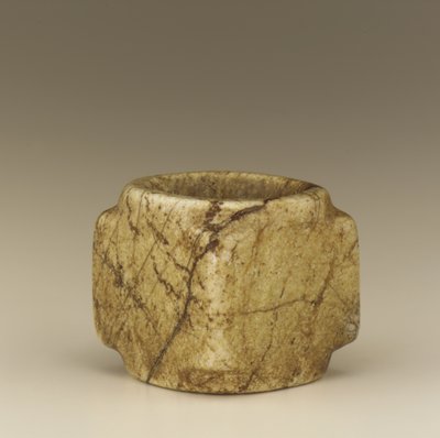 Squared, hollow cylinder of the type tsung by Qing Dynasty Chinese School