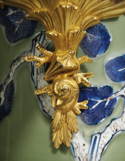 One of a pair of Louis XV ewers, porcelain 1662-1722, mounts c.1745-49 by Qing Dynasty   Kangxi Period Chinese