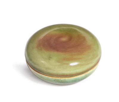 Seal paste box and cover, Yinse He by Qing Dynasty   Kangxi Period Chinese