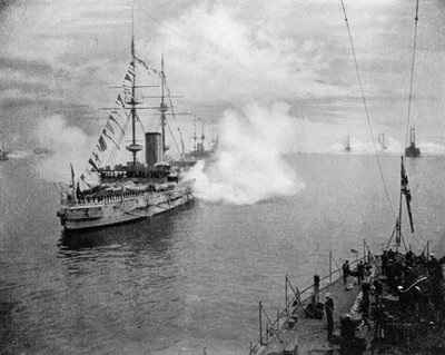 A salute by the Home Fleet by Queen Alexandra