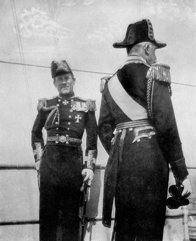 Commodore Keppel with the Duke of Connaught by Queen Alexandra