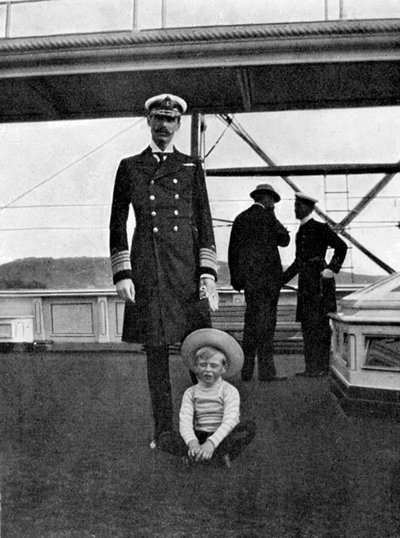 King Haakon VII of Norway with His Son Olav, 1908 by Queen Alexandra