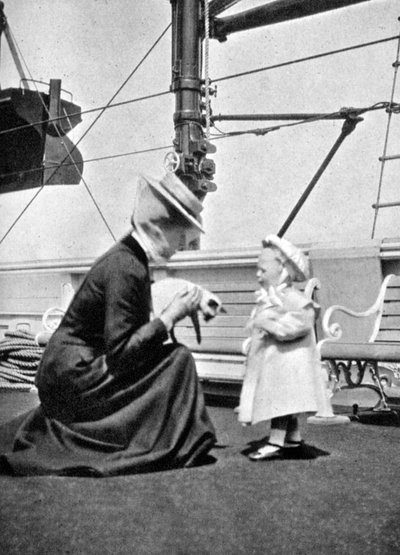 Princess Victoria with Prince Olav of Norway by Queen Alexandra
