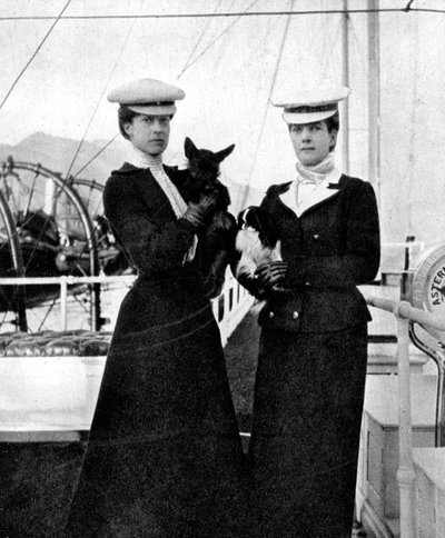 Queen Alexandra with her daughter Princess Victoria by Queen Alexandra