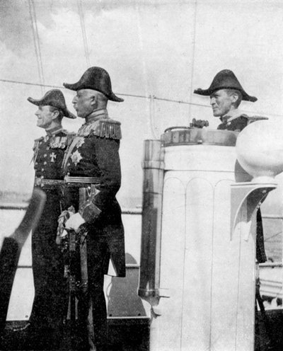 The Duke of Connaught with Commodores Keppel and Crampton, 1907 1908 by Queen Alexandra