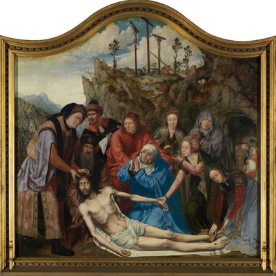 Lamentation of Christ, Altarpiece of the Guild of the Joiners, Centre Panel by Quentin Massys or Matsys