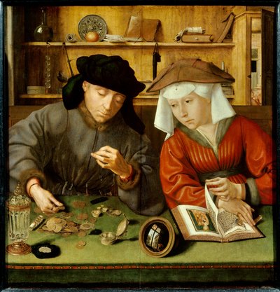 The Money Changer and His Wife by Quentin Massys or Matsys