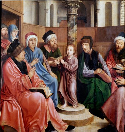 Jesus among the Doctors by Quentin Massys or Metsys