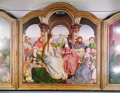 The Holy Kinship, or the Altarpiece of St. Anne (detail), 1509 by Quentin Massys or Metsys