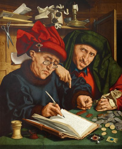 The Tax Collectors by Quentin Massys or Metsys