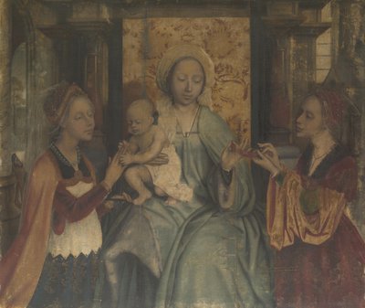 The Virgin and Child with Saints Barbara and Catherine, c. 1518-1525 by Quentin Massys or Metsys