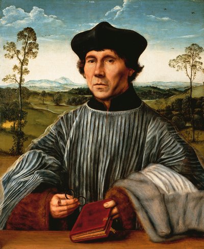 Portrait of a Canon by Quentin Metsys